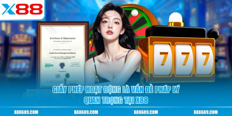Giấy phép hoạt động là vấn đề pháp lý quan trọng tại X88